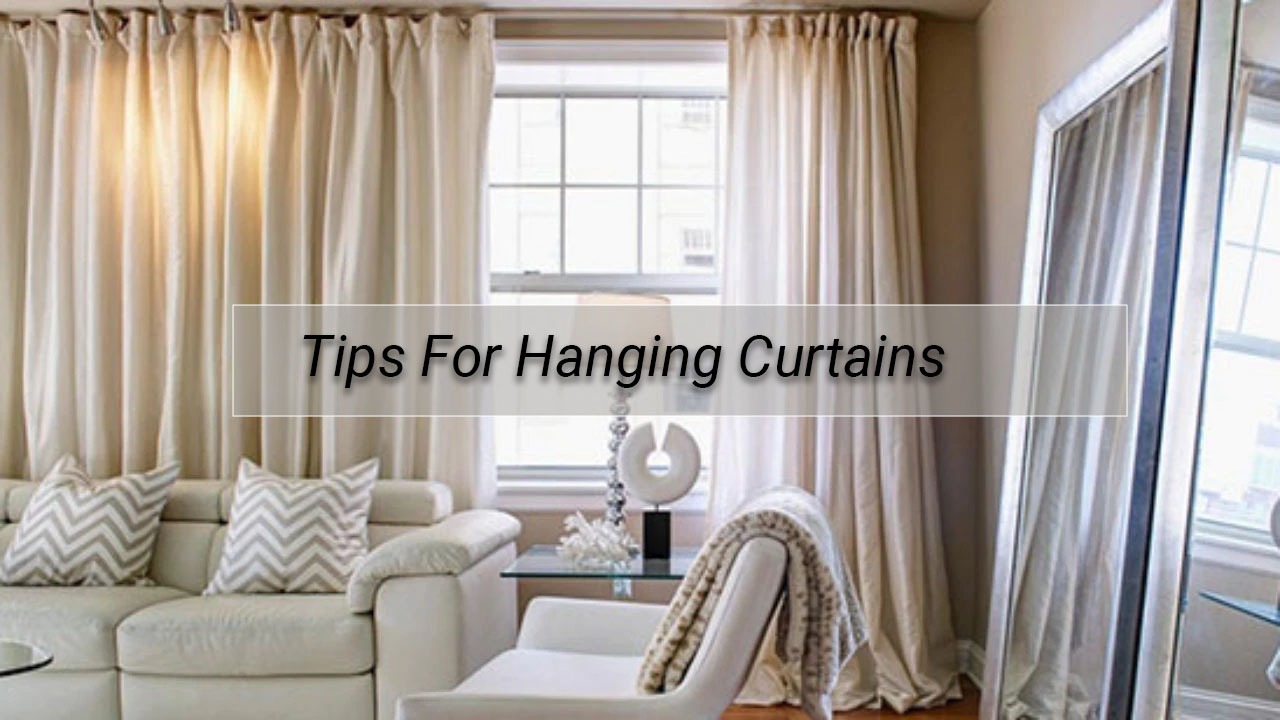 images of curtain with tips for curtains as caption